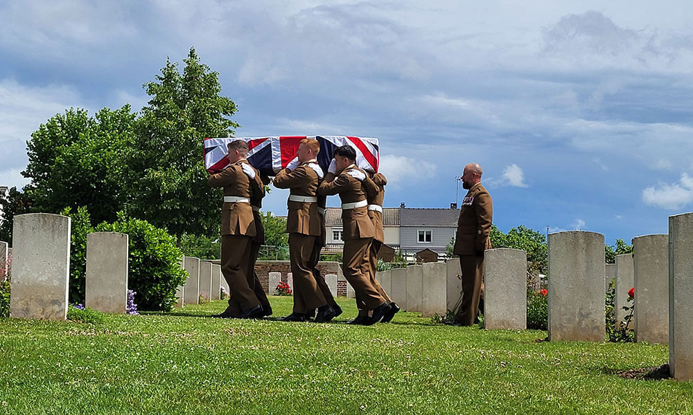 Unknown burial in June