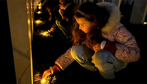 Candle light vigil