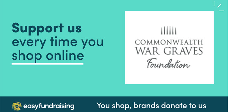 Support the Commonwealth War Graves Foundation every time you shop with easyfundraising
