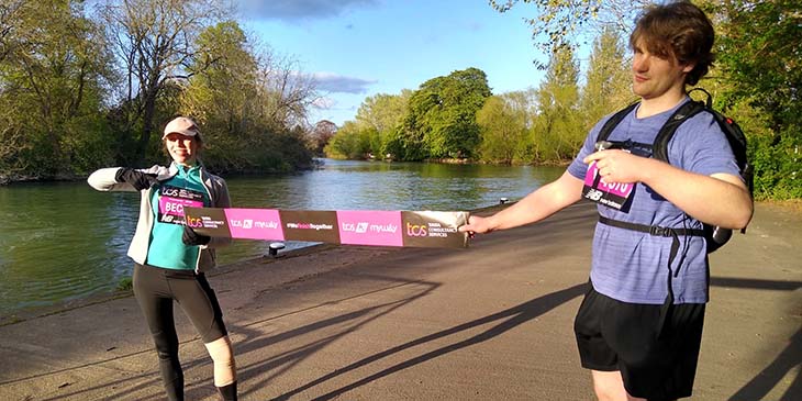 Commonwealth War Graves staff take on the Virtual London Marathon