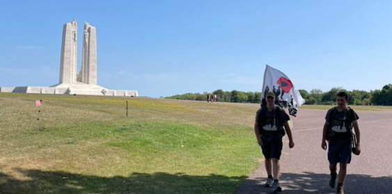 Across the Western Front: Walkers raise over £720 for the Commonwealth War Graves Foundation