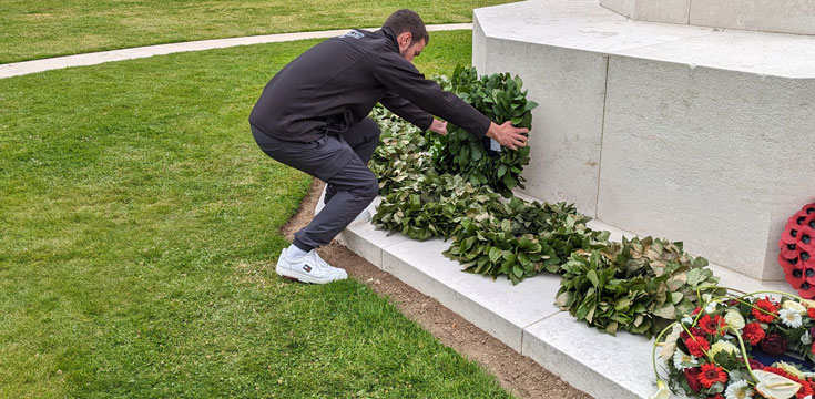 Walking Our War Graves: Normandy 2024 wreath laying at Bayeux War Cemetery during the 80th commemorations