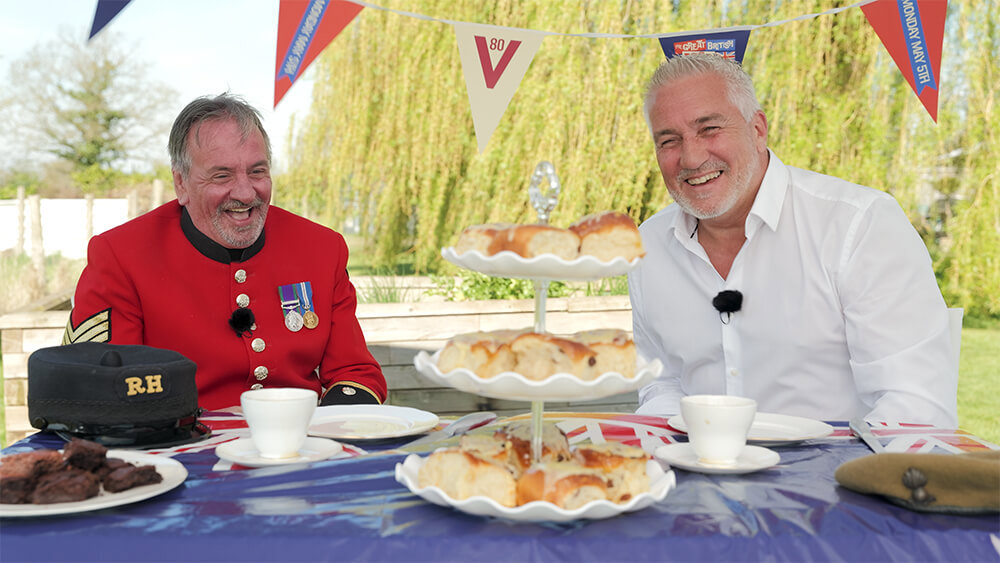 Paul Hollywood and Chelsea Pensioner
