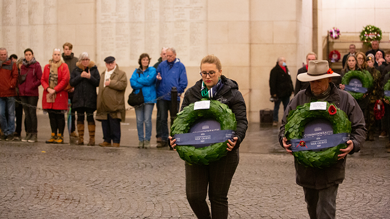 Walking our War Graves wreath laying